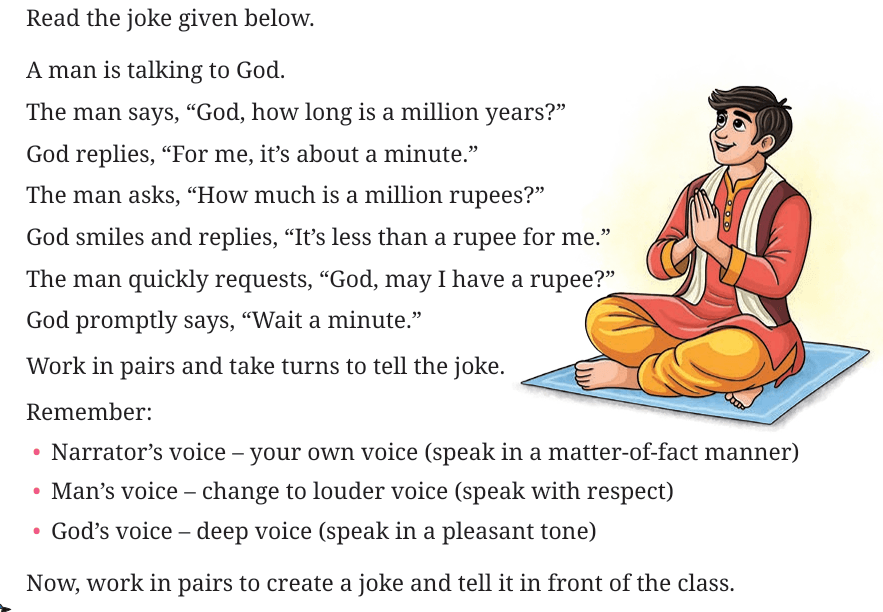 Class 7 A Funny Man Poem- NCERT Q&A Page 66